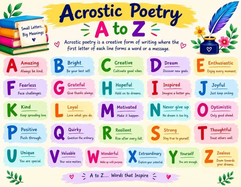 Acrostic Poetry 