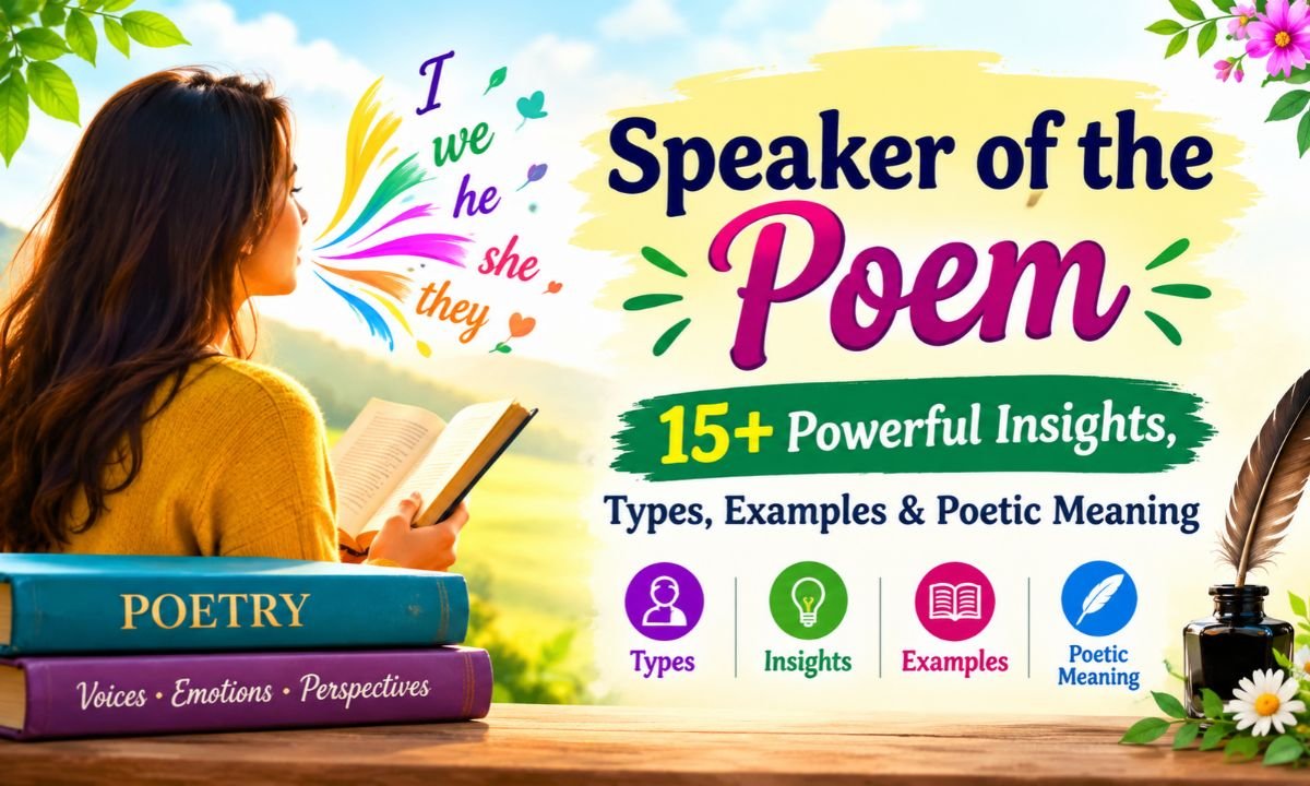 Speaker Of The Poem